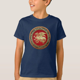 [700] Icelandic Dragon, Landvættir [Gold] T-Shirt