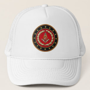 [700] Masonic Square and Compasses [3rd Degree] Trucker Hat