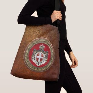 [700] Order of Malta - SMOM Coat of Arms Crossbody Bag