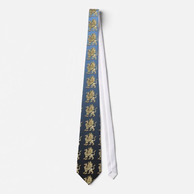 [700] Sacred Golden Griffin Tie (Front)
