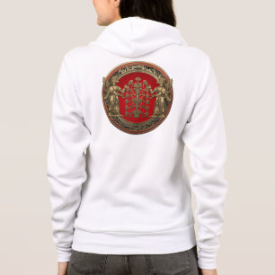 [700] Two Gold Ninurtas with Tree of Life Hoodie