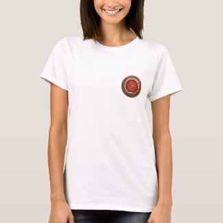 [700] Vegvisir - Viking Gold Magic Runic Compass T-Shirt