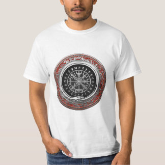 [700] Vegvisir - Viking Silver Magic Runic Compass T-Shirt