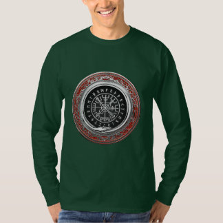 [700] Vegvisir - Viking Silver Magic Runic Compass T-Shirt