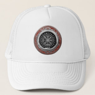[700] Vegvisir - Viking Silver Magic Runic Compass Trucker Hat