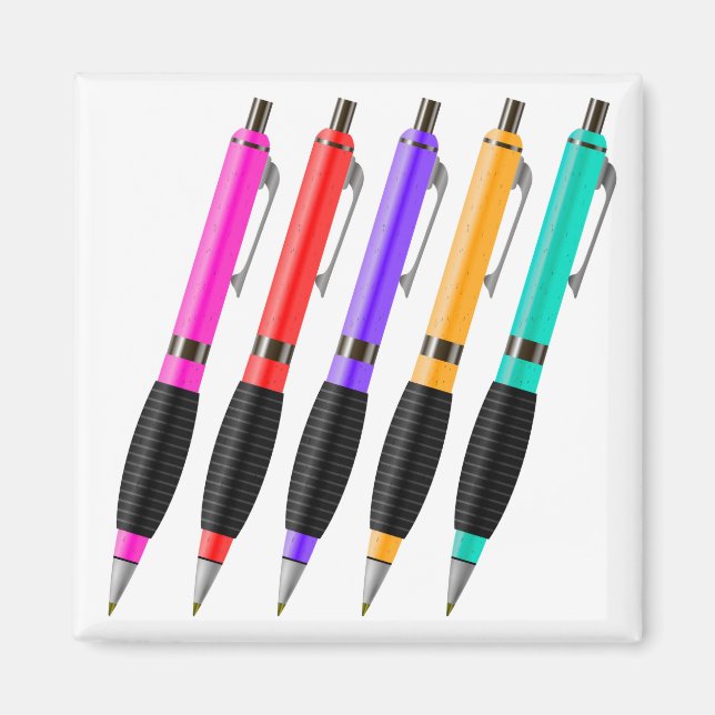 7065Colorful Pens Magnet (Front)