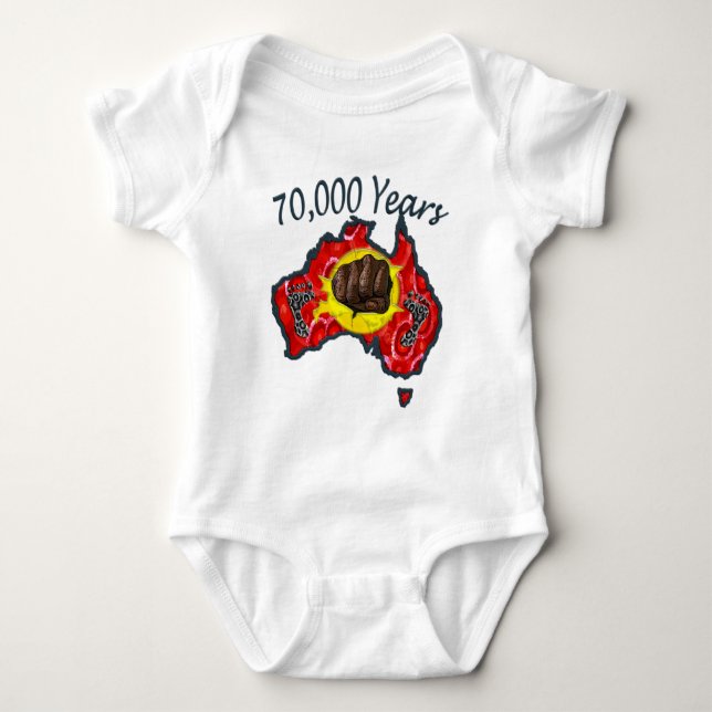 70 000 Years Baby Bodysuit (Front)