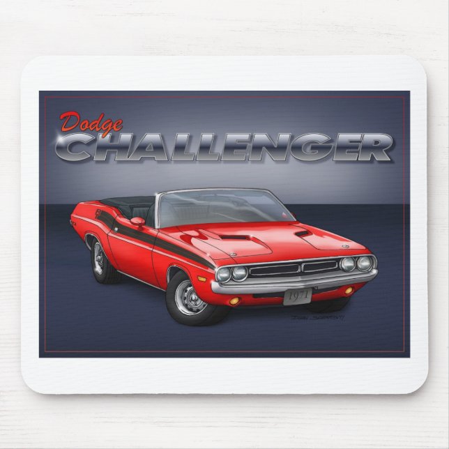 70-72 Challenger Mouse Mat (Front)