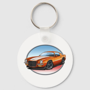 70-73 Orange W Camaro.png Key Ring