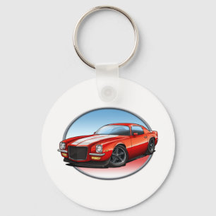 70-73 Red W Camaro.png Key Ring