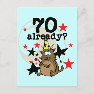 70 Already Birthday Postcard