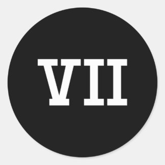 70 Ancient Ro Numerals Classic Round Sticker