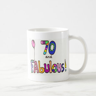 70 and Fabulous 70th Birthday Coffee Mug