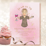 70 and Fabulous Blush Gold Funny 70th Birthday Invitation<br><div class="desc">Is someone special turning 70 that you want to celebrate?  This 70 and Still Fabulous invitation sets the theme to toast her on her big day. Customise with her name or even change the year ...   You can change all of the text to complement your party!!!</div>