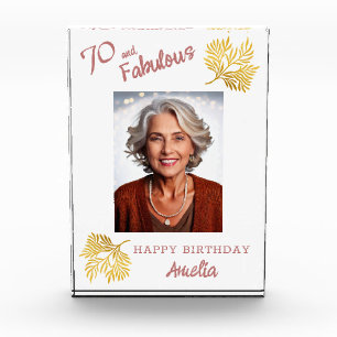 70 and Fabulous Foliage 70th Birthday Photo Block