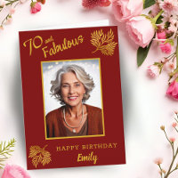 70 and Fabulous Gold Foliage 70th Birthday