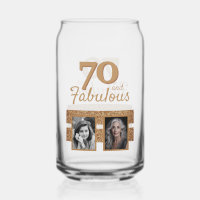 70 and Fabulous Gold Glitter 2 Photo 70th Birthday