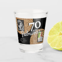 70 and Fabulous Gold Glitter 2 Photo 70th Birthday