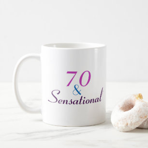 70 and Sensational 70th Birthday Classy Gift Coffee Mug