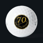 70 And Still Swingin' Golf Balls<br><div class="desc">70th birthday commemorative golf balls.</div>