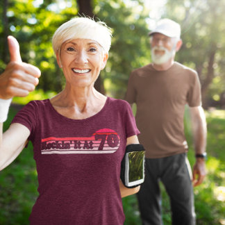 70 and Swanky Retro Pink Palette Vintage Sunset T-Shirt