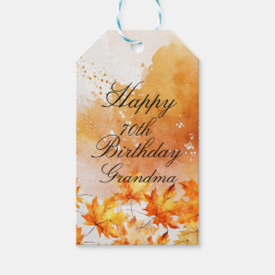 70 Autumn Birthday Gift Tags