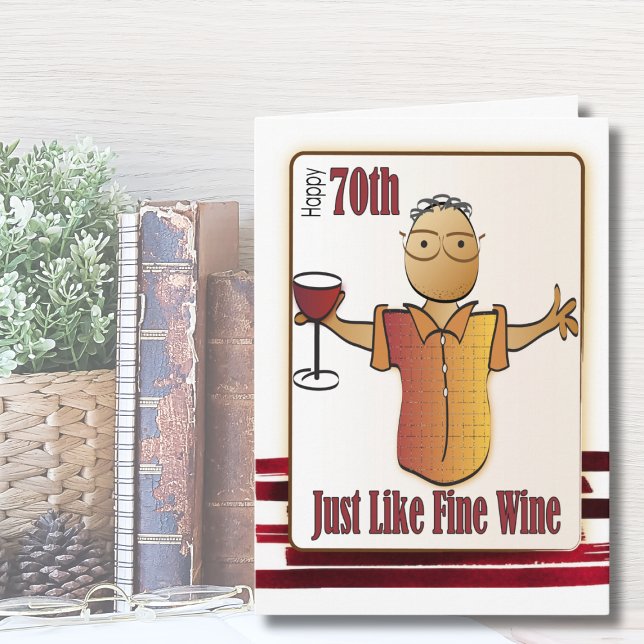 70 Birthday Card for Man - Fine Wine (Creator Uploaded)