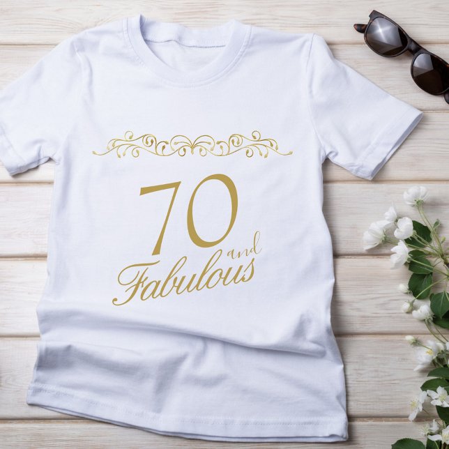 70 Fabulous Ornament 70th Birthday Guest of Honour T-Shirt (Creator Uploaded)