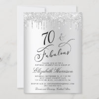 70 Fabulous Silver Glitter Birthday Party