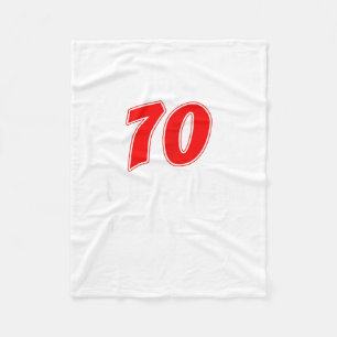 70 Is The New What Was I Saying Funny 70th Birthda Fleece Blanket