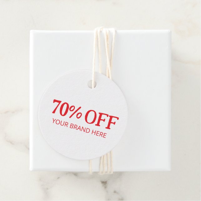 70% off favour tags (In Situ)