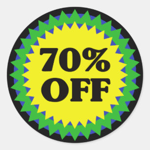 70% OFF RETAIL SALE Sticker