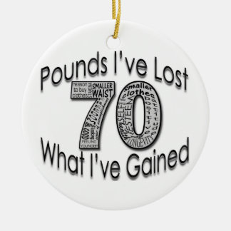 70 Pounds Lost Ornament