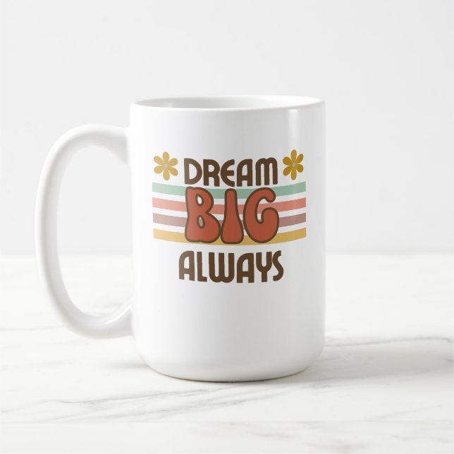 70 s style motivational quote MUG (Left)