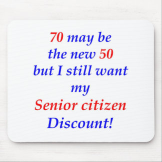 70 Senior Citizen Mouse Mat