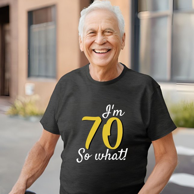70 so what Funny Inspirational Quote 70th Birthday Tri-Blend Shirt (Creator Uploaded)