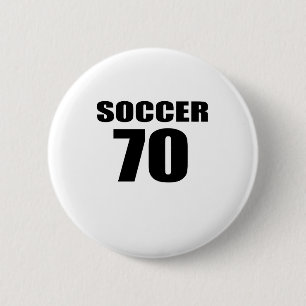 70 Soccer Birthday 6 Cm Round Badge