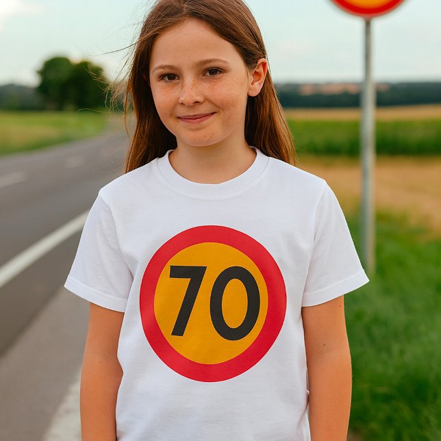 70 Speed Limit Road Traffic Sign T-Shirt (Creator Uploaded)