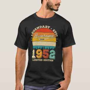 70 Year Old Awesome Since 1952 70th Birthday Gift T-Shirt