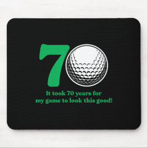 70 Year Old Golfer Golfing Golf 70th Birthday Mouse Mat