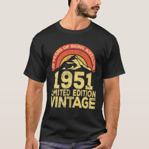 70 Year Old Legendary Retro Vintage Awesome Birthd T-Shirt