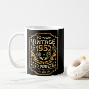 70 Year Old Vintage 1952 70th Birthday Coffee Mug