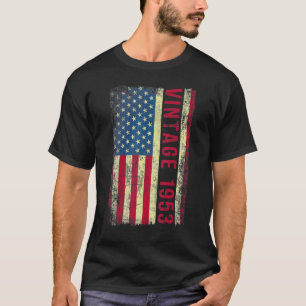 70 Year Old  Vintage 1953 American Flag 70th Birth T-Shirt