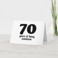 70 years of being awesome