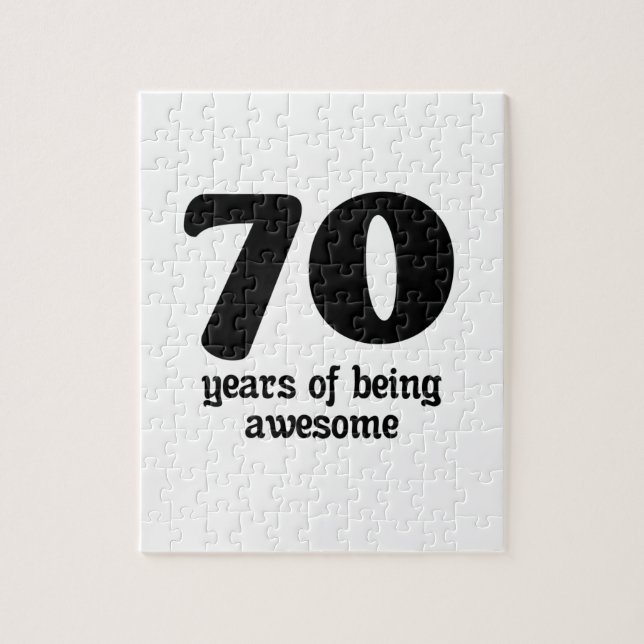 70 years of being awesome jigsaw puzzle (Vertical)