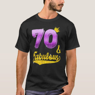 70 Years Old  70 & Fabulous Since 1952 70th Birthd T-Shirt