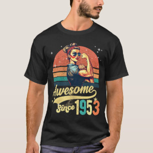 70 Years Old Awesome Since 1953 70th Birthday T-Shirt
