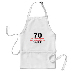 70 years old birthday designs standard apron