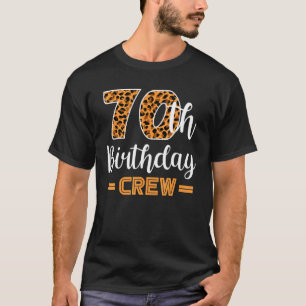 70 Years Old Birthday Leopard Print 70th Birthday  T-Shirt