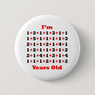 70 Years old! Blk Red 6 Cm Round Badge